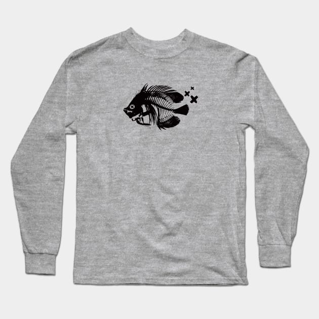 Happy dead fish Long Sleeve T-Shirt by Ikographik